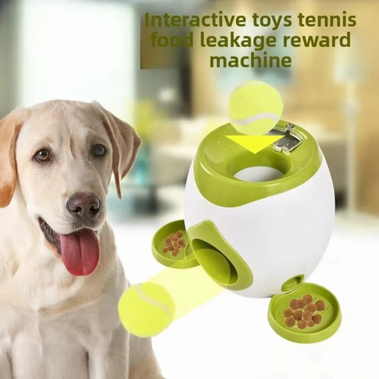 Machine interactive 2-en-1 pour alimentation et dressage des animaux – Jouet distributeur automatique de récompenses pour chiens