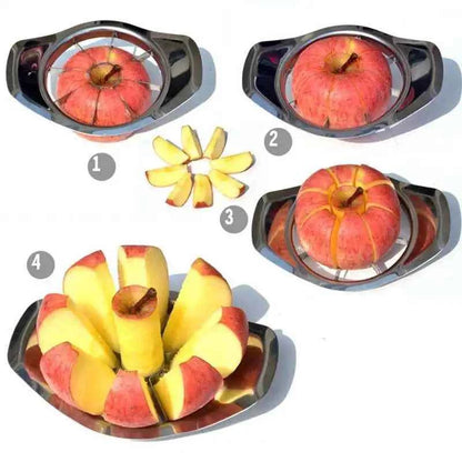 Kitchen Gadgets Stainless Steel Comfort Handle Divider Apple Cutter Vegetable Fruit Tools Fruit Cutter