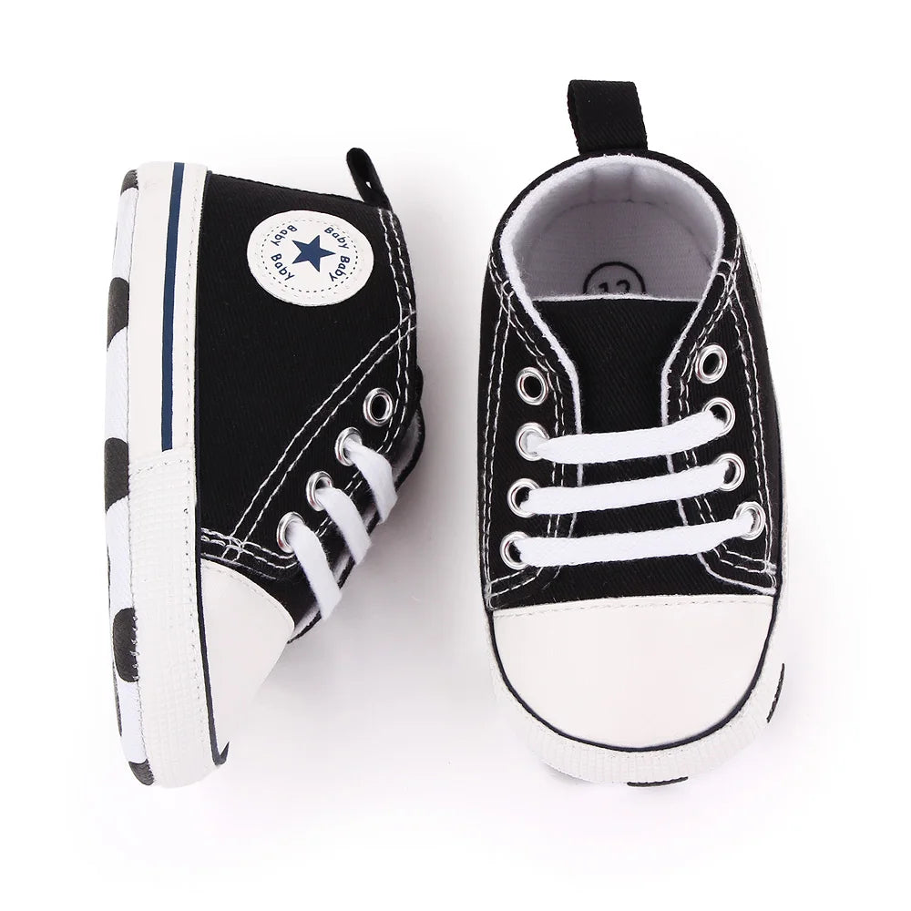 Classic Canvas Sneakers, Soft Sole First Walkers