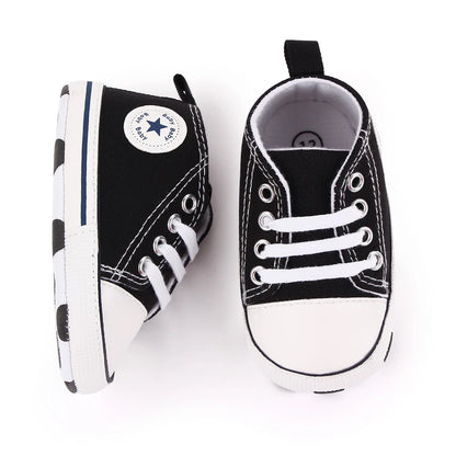 Classic Canvas Sneakers, Soft Sole First Walkers