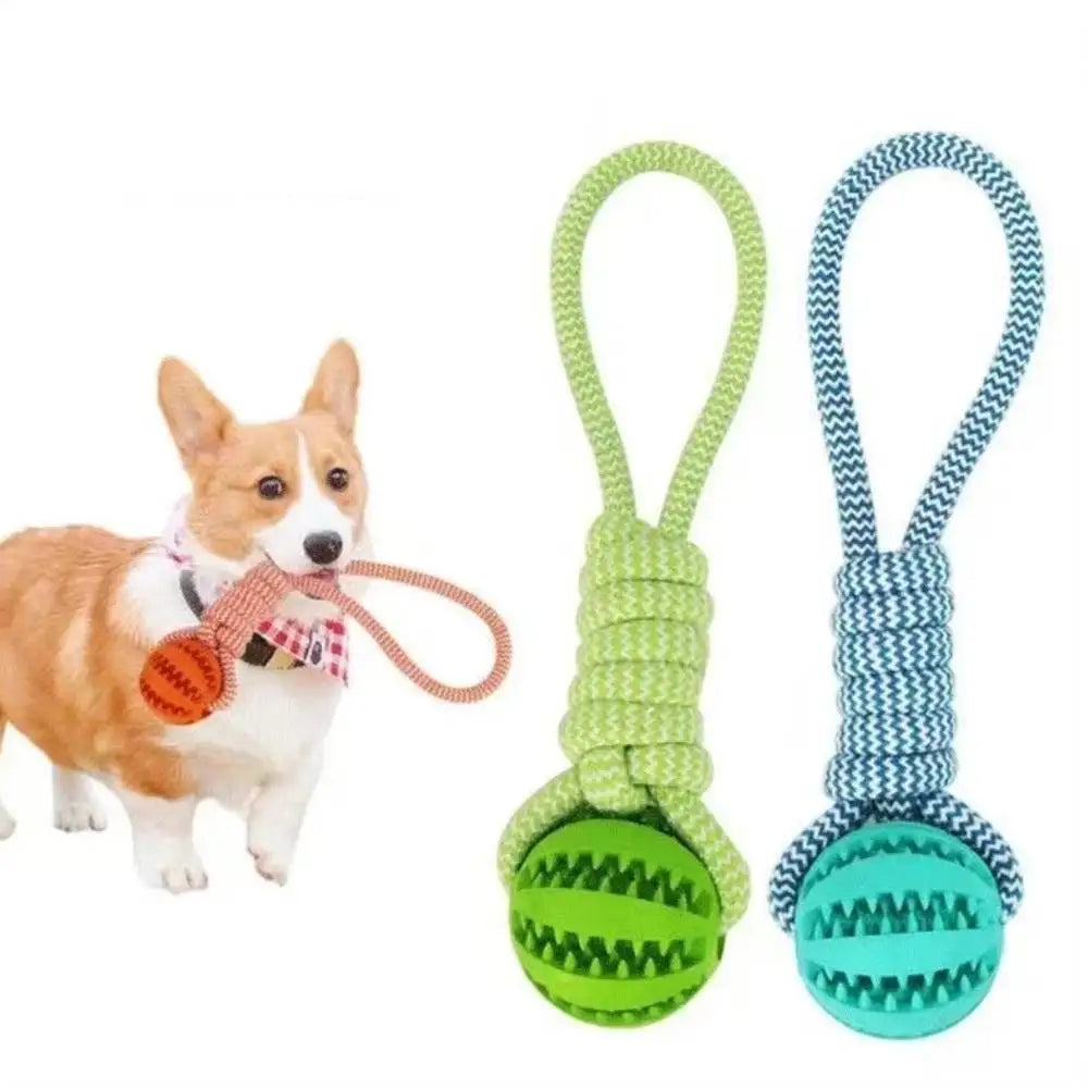 Bite-Resistant Cotton Rope Treat Ball for Dogs