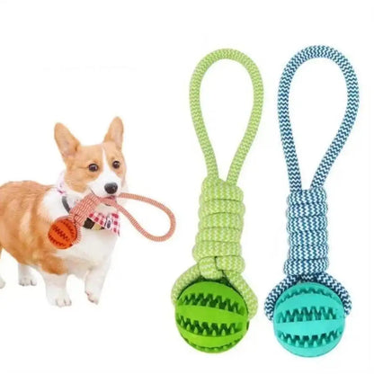 Bite-Resistant Cotton Rope Treat Ball for Dogs