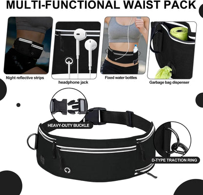 Hands-Free Running Dog Leash, Shock-Absorbing
