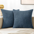 Striped Patchwork Corduroy Cushion Cover