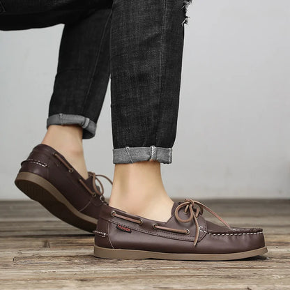 Men Loafer Shoes High Quality Handmade Wear-Resistant Genuine Leather Casual Shoes Business Luxury Dress Designer Shoes Driving