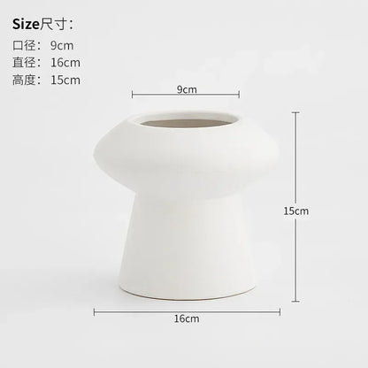 Minimalist Ceramic Vase Flower Arrangement Modern Creative Home Decor Restaurant Dry Flower Arrangement Decorative Ornaments