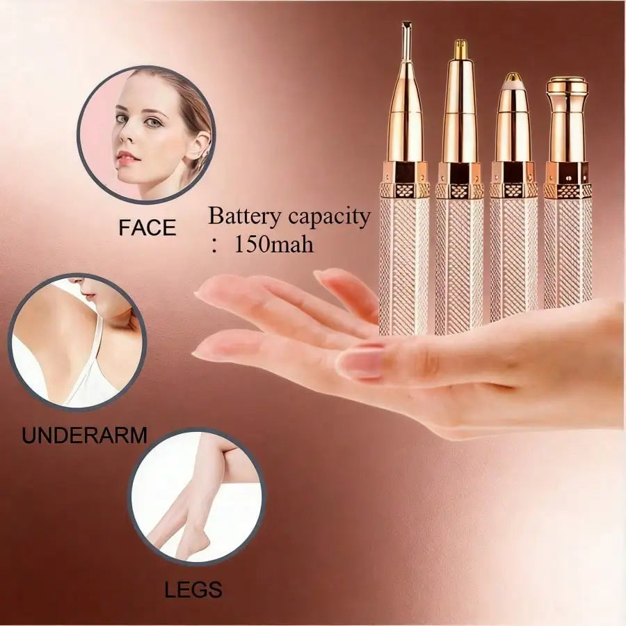 4-in-1 Electric Shaver for Women – Full-Body Hair Removal Device