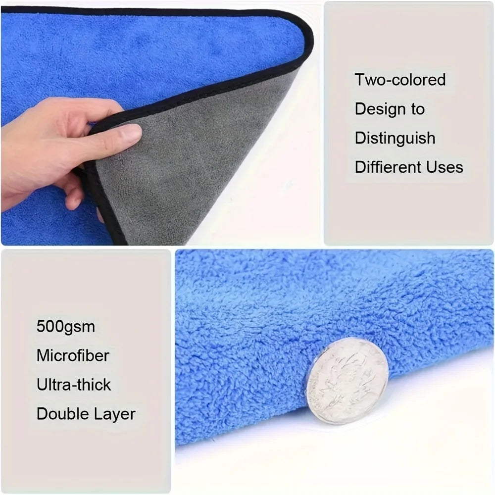 Microfiber Car Cleaning Towels, Gift-Ready Multi-Pack