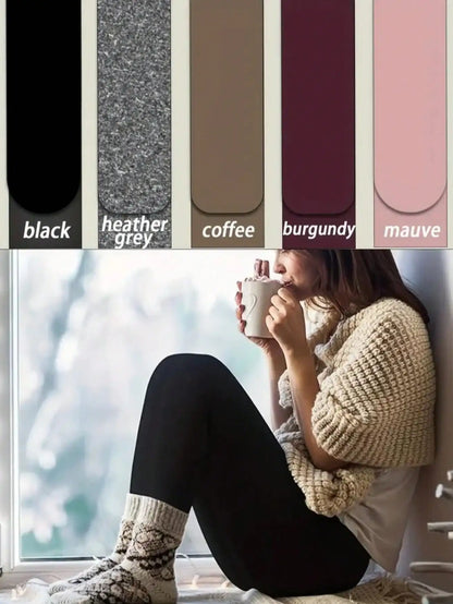 Women's Thermal High Waist Leggings — Thick Warm Fleece Yoga Pants for Winter Sports