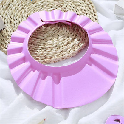 3 Colors Children Adjustable Safe Shampoo Shower Cap Bath Protection Soft EVA Caps Baby Hats Waterproof Wash Hair Shield