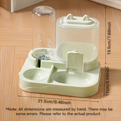 2-in-1 Large Pet Feeder & Water Dispenser