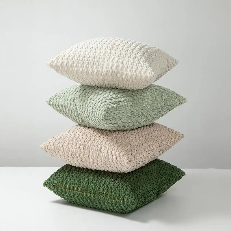 Soft Velvet Double-Sided Cushion Cover, Brown, Durable