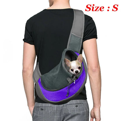 Breathable Mesh Dog Sling Carrier Backpack