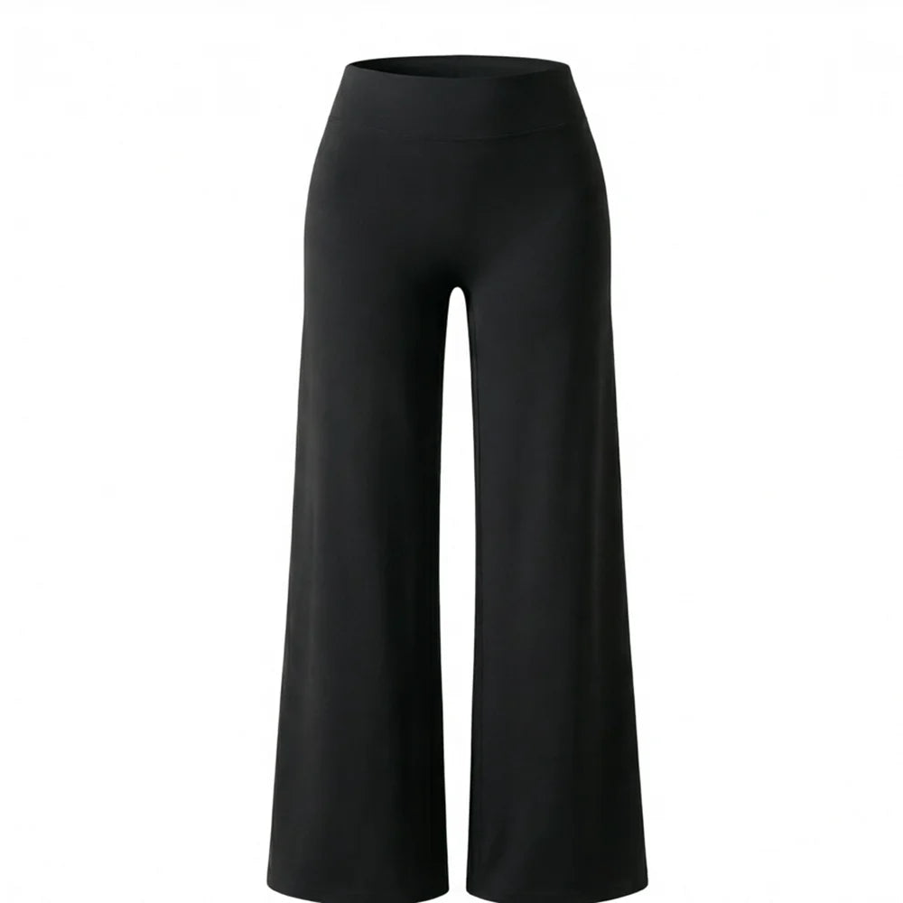 Women’s High Waist Wide Leg Yoga Pants — Tummy Control Flare Leggings