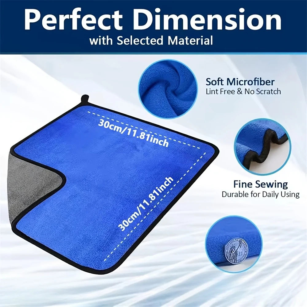 Microfiber Car Cleaning Towels, Gift-Ready Multi-Pack