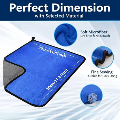 Microfiber Car Cleaning Towels, Gift-Ready Multi-Pack