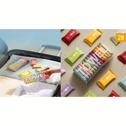 42-Piece Compressed Disposable Face Towels — Travel & Outdoor