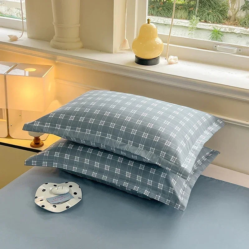 Plaid Envelope Pillowcase Set, 2-Piece, 48x74cm