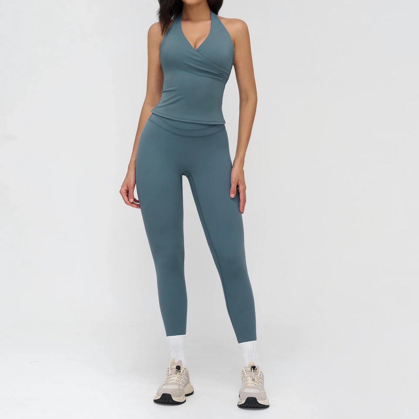 Women’s 2-Piece Yoga Tracksuit — High Waist Leggings & Sports Top