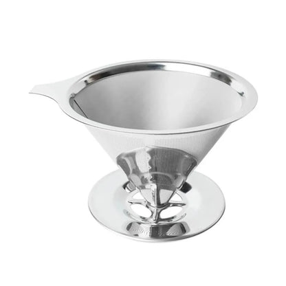 Reusable Stainless Steel Coffee Filter | Double Layer Tea Strainer Coffee Making Tool
