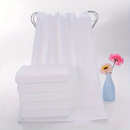 White Microfiber Massage Towels, 10-Pack Salon Use