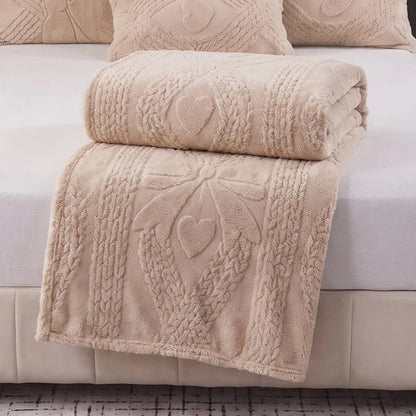 Ultra Soft Cozy Fleece Blanket Queen Size   Warm Thick Fluffy Plush Bed Blanket for All Season  Fuzzy Comfy Coverlet for Couch  Gift Idea
