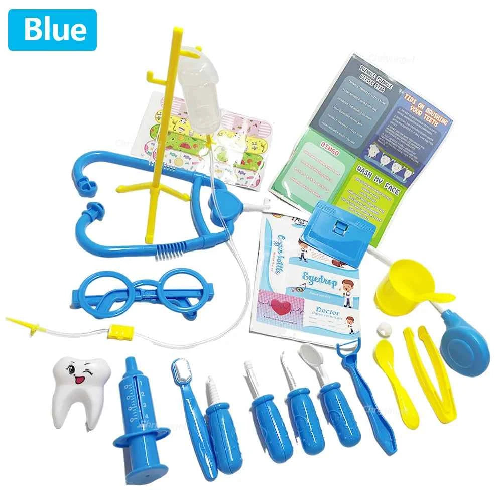 Doctor Play Set 30PCS Simulated Kids Doctor Kit Toys with Stethoscope Educational Pretend Play Medical Toy Boy Girl Toddler Gift