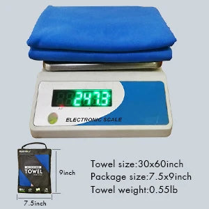 Quick-Dry Microfiber Sports Towel — Ultra Absorbent, Compact & Sandproof