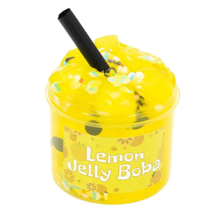 Soft 70ml Crystal Slime Foam Ball Glitter Clear Slime Set Strawberry Kiwi Stress Relief Slime Kit