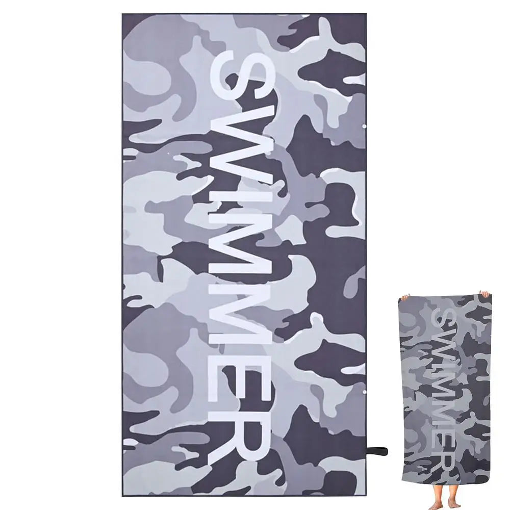 Microfiber Camping Towel 59 X 27.5 Inch Sand Proof Quick Dry
