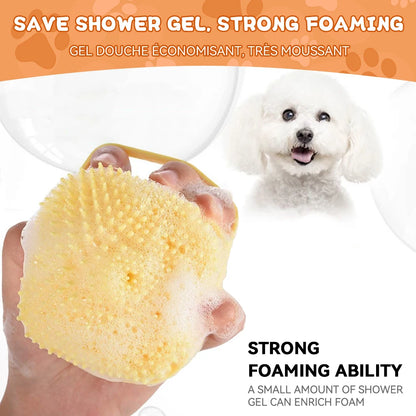 Silicone Bathing Brush with Shampoo Dispenser