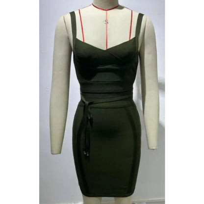 Women's Sexy Bandage Suspender Dress — Waist-Cinching Hip Dress