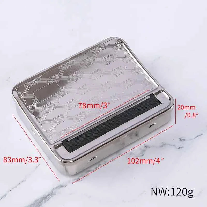 70/78/110mm Paper Rolling Machine Tobacco Box Kit Semi Automatic Cigarette Maker for Storing Lighter Smoking Pipe Accessories
