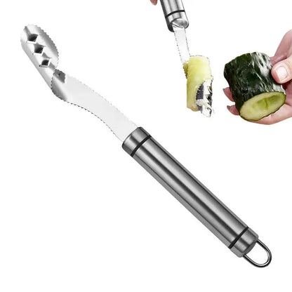 Stainless Steel Fruit and Vegetable Corer with Seed Remover and Pepper Seeder