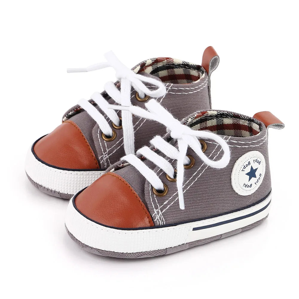 Classic Canvas Sneakers, Soft Sole First Walkers
