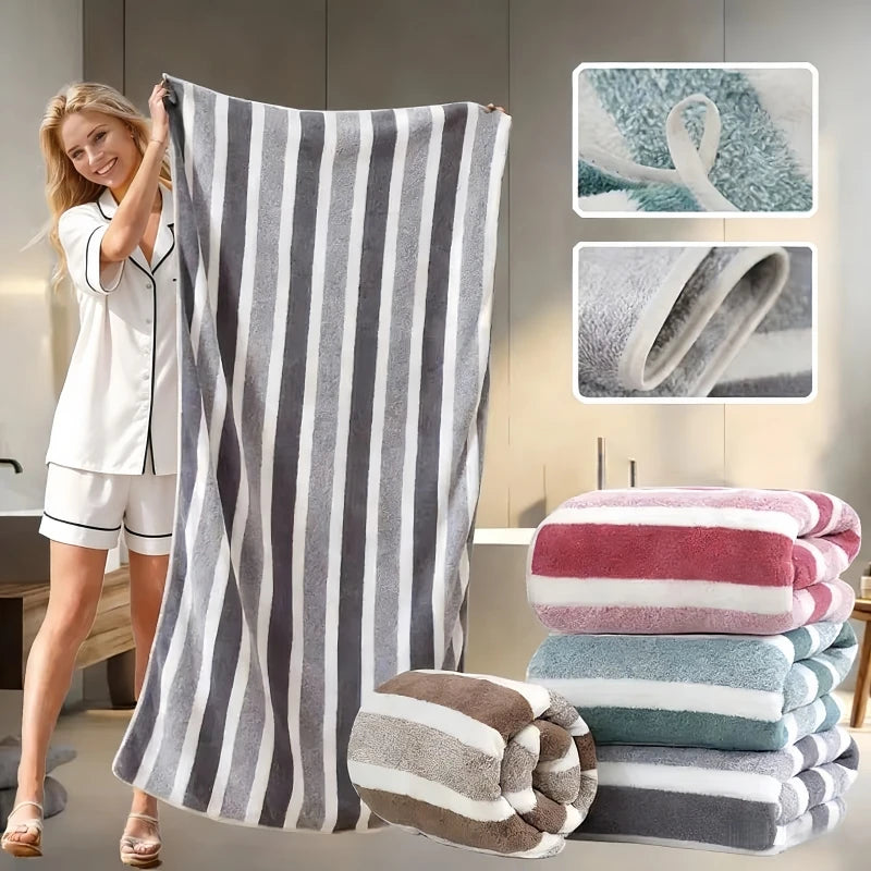 Ultra Soft Thick Bath Towel — Quick-Drying & Durable