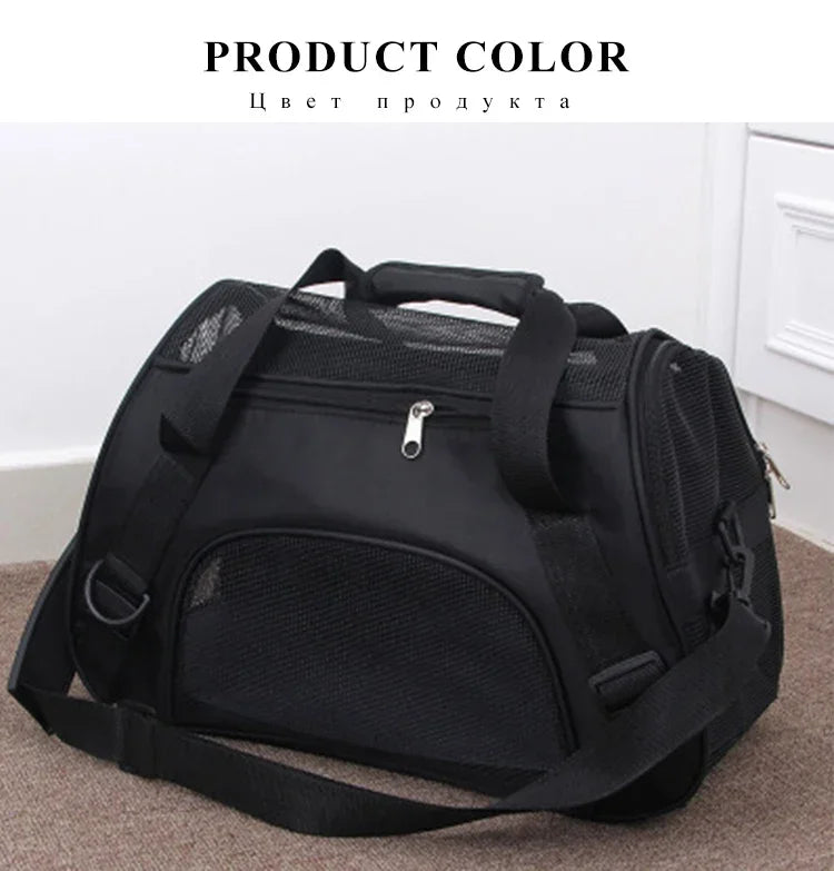 Foldable Mesh Pet Carrier Bag