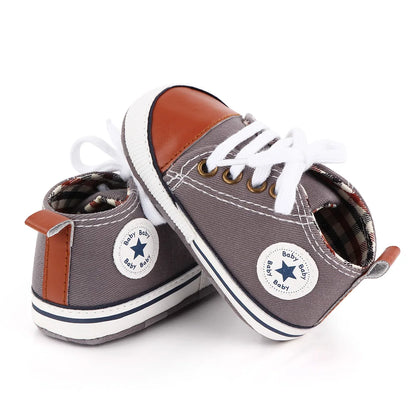 Classic Canvas Sneakers, Soft Sole First Walkers