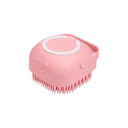 Silicone Bathing Brush with Shampoo Dispenser