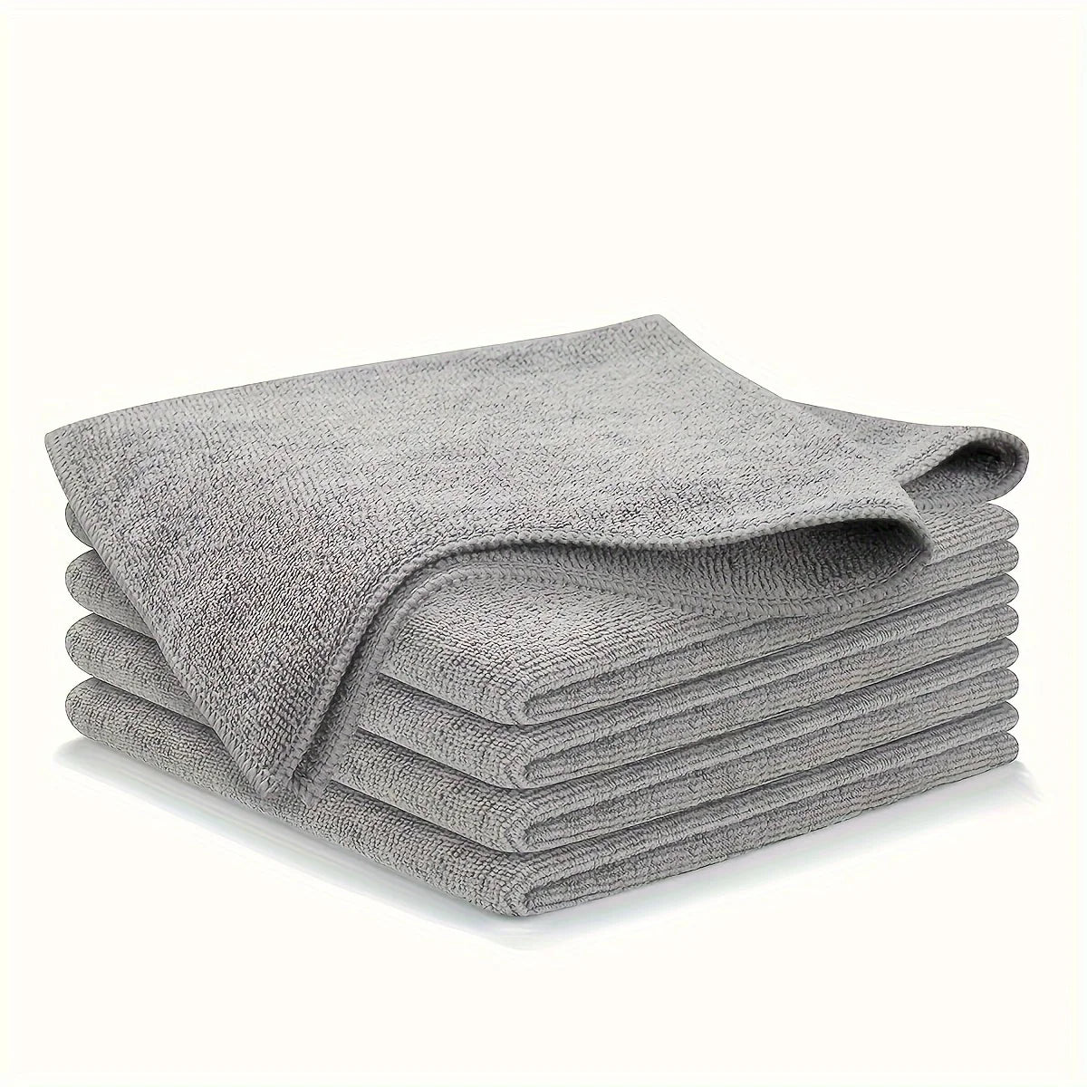 Lint-Free Microfiber Cleaning Cloths, Reusable