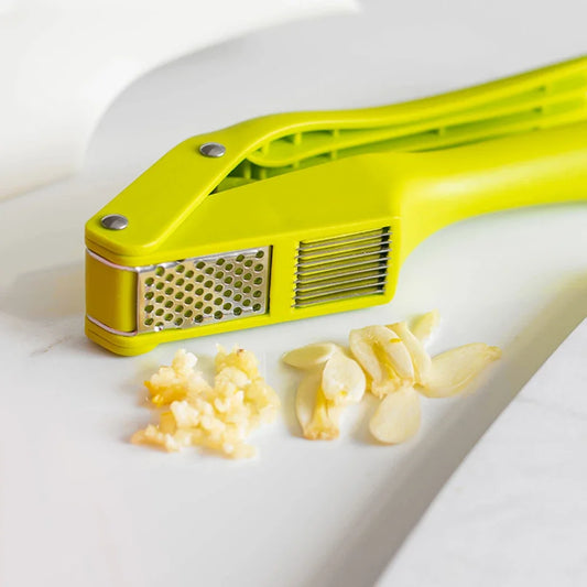 Garlic Press Garlic Slicer 2 In 1 Multifunctional Manual Pull Type Garlic Punch Kitchen Gadget Accessories for Home