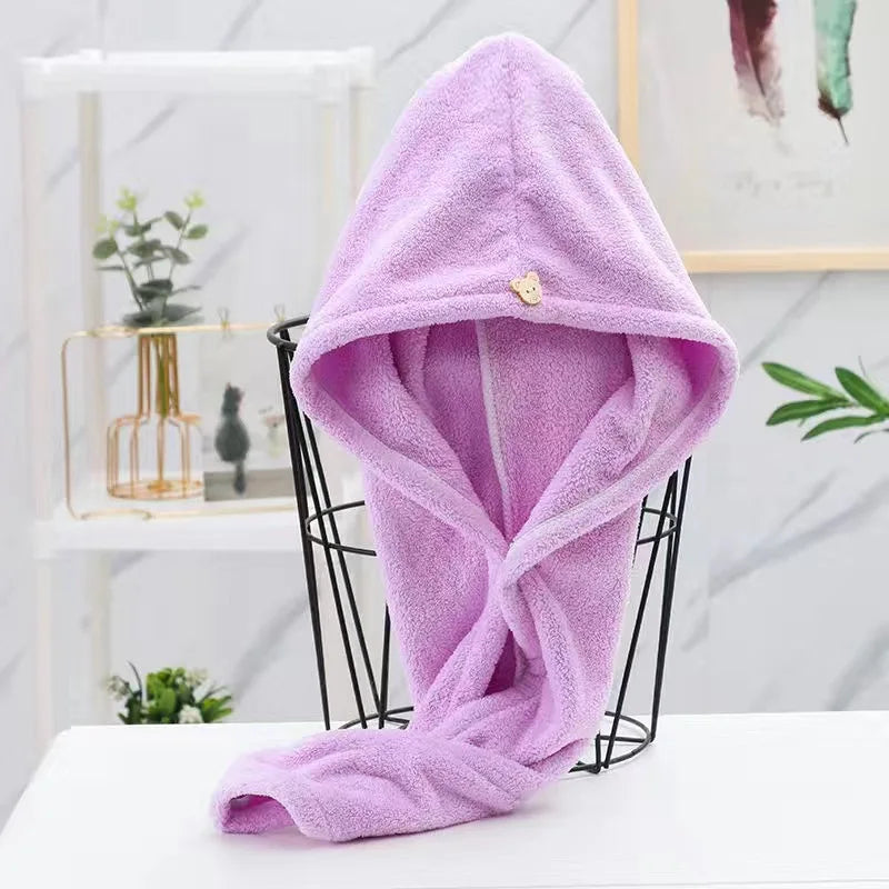 Quick-Dry Hair Towel Turban, Microfiber Wrap