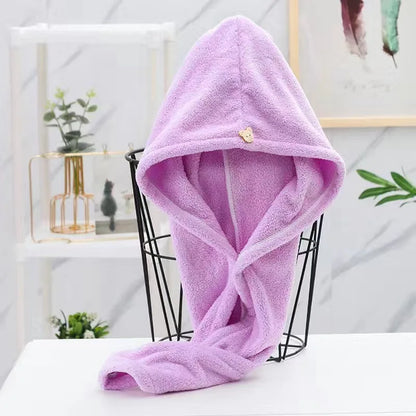 Quick-Dry Hair Towel Turban, Microfiber Wrap