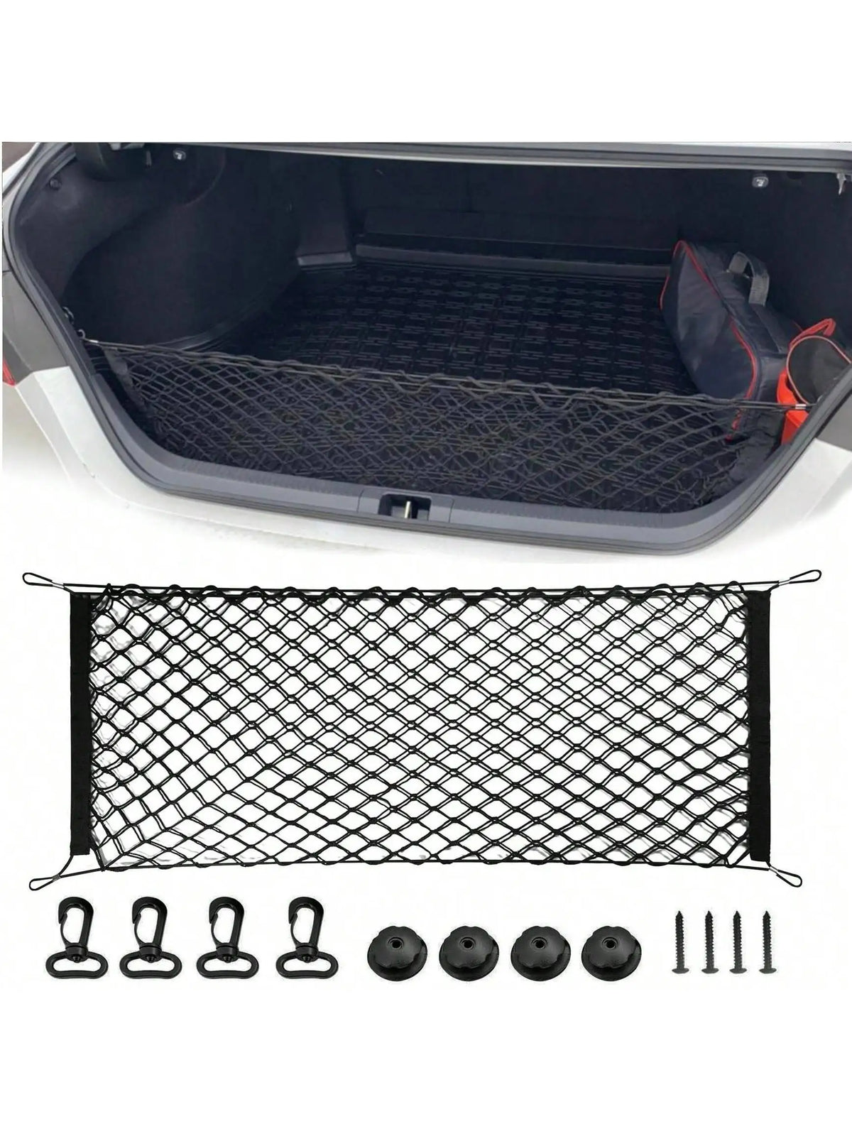 Elastic Car Trunk Fence Net for Dog Safety