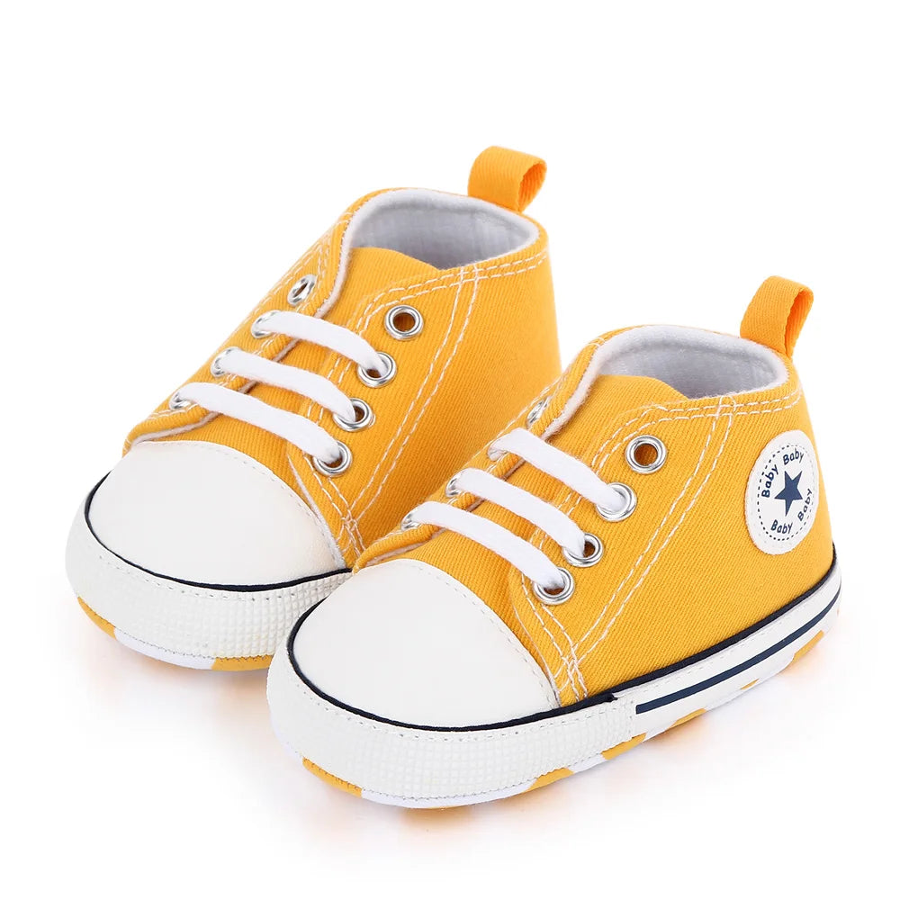 Classic Canvas Sneakers, Soft Sole First Walkers