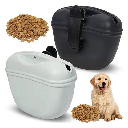 Portable Dog Training Treat Bag – Silicone Snack Fanny Pack for Outdoor Training