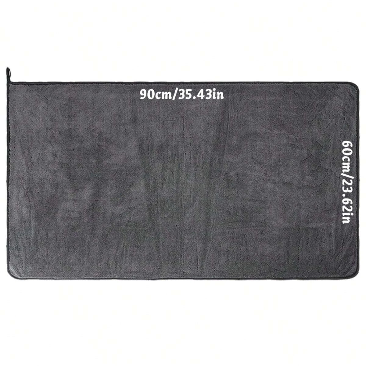 Oversized Dark Gray Microfiber Car Wash Cloth