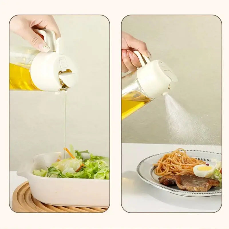2-in-1 Oil Sprayer & Basting Brush for Cooking
