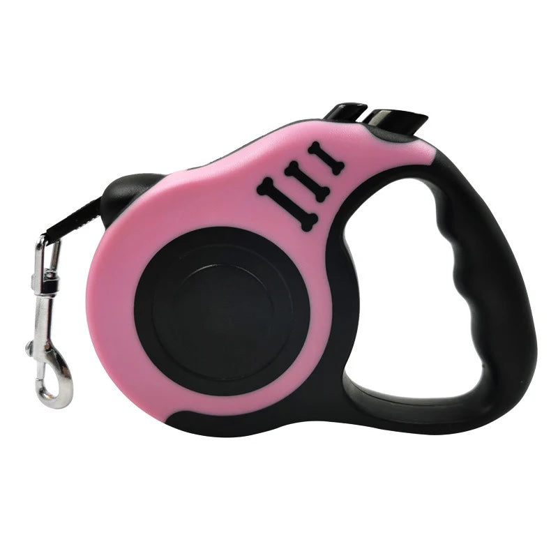 Retractable Dog Leash — Strong Nylon 3m/5m Lead for Small, Medium & Large Dogs & Cats