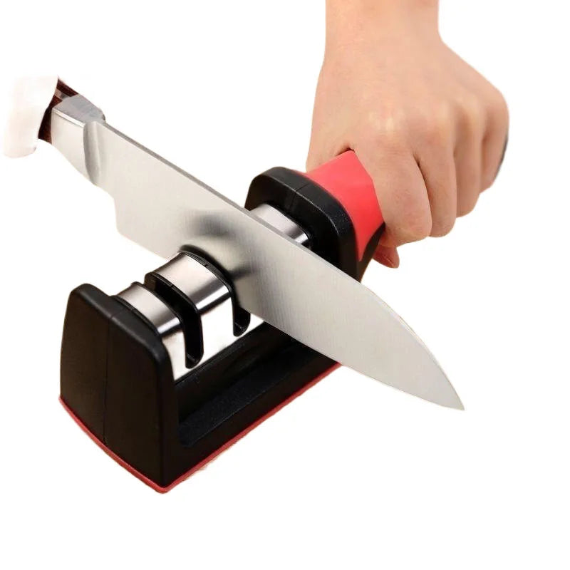 Quick Knife Sharpener with Non-Slip Base for Home and Outdoor Use